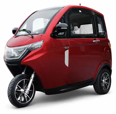 Produktbild von E-Kabinenroller 'Urban Hopper Cabin Pro' – 2 Geschwindigkeiten: 25/45 km/h, bis zu 80 km Reichweite, 2 kW, Blei-Gel-Akku, Höchstgeschwindigkeit:45 km/h, Fahrzeugfarbe:Dunkelrot