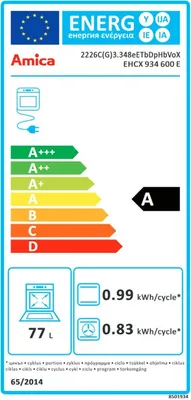 Produktbild von Amica EHCX 934 600 E, Keramik, 4 Zone(n), Keramik, Schwarz, Berührung, 57,5 cm