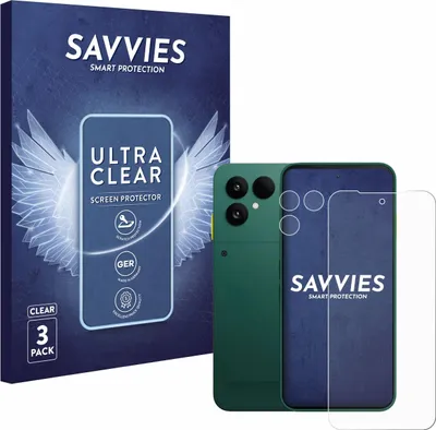 Produktbild von 6x Für Fairphone 6 (Display+Kamera) Schutzfolie Savvies Displayschutz Display Schutz Folie Klar Transparent