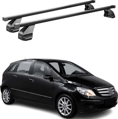 Produktbild von Menabo Dachträger für Mercedes B Klasse W245 2005-2011 75kg Stahl Schwarz 2x