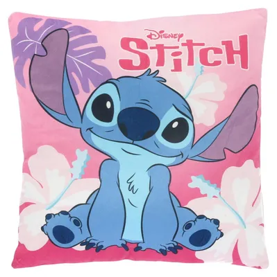 Obrázok produktu pre Obojstranný vankúš Lilo & Stitch - ružový