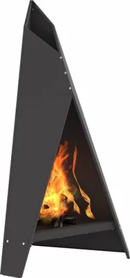 Produktbild von vidaXL Feuerstelle Schwarz 58 x 40 x 100 cm Stahl