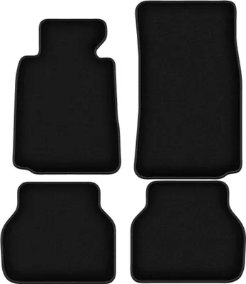 Immagine prodotto di Tappetini in velluto per BMW 5 E39 (1996-2004, berlina, station wagon, touring) neri, set 4 pz, con fissaggi