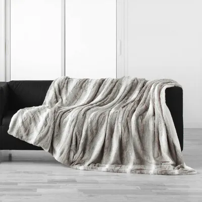 Productafbeelding van Schafsvacht knuffeldeken, 125 x 150 cm, kleur: lichtgrijs (Circe)