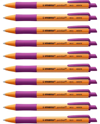 Image de STABILO pointball Lilas Stylo à bille rétractable avec clip 1 pièce(s)