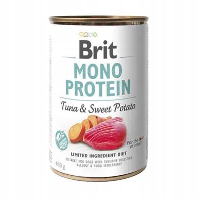 Obrázek produktu pro Brit Mono Protein Tuna & Sweet Potato plechovka 400g