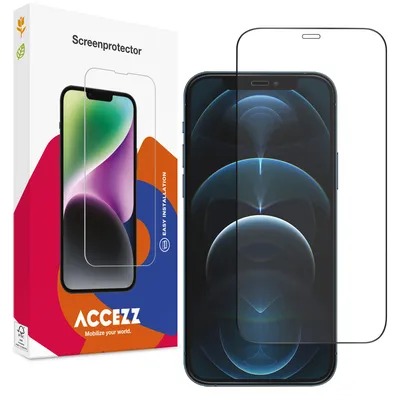 Productafbeelding van Accezz Gehard Glas Full Cover Screenprotector voor de Apple iPhone 12 Pro Max