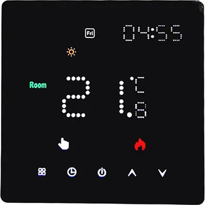 Produktbild von Temperaturregler, woechentlich programmierbarer Temperatur-Timing-Einstellungs-Lichthelligkeits-einstellbarer Thermostat fuer elektrisches Fussbodenheizungssystem