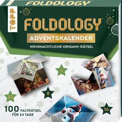 Produktbild von Foldology - Der Origami-Rätsel-Adventskalender