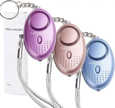 Immagine prodotto di Allarme di sicurezza portatile 140 dB blu/viola