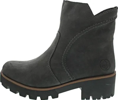 Produktbild von Rieker Damen Stiefelette Profilsohle Blockabsatz Warmfutter 79261, Größe:37 EU, Farbe:Grau
