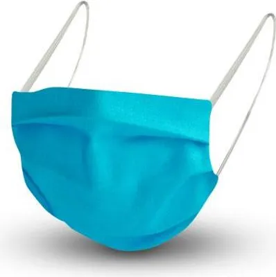 Produktbild von Soft beatembare Maske aus Baumwolle mit em Innenvlies - AQUABLAU - 15419 + Gratiszugabe