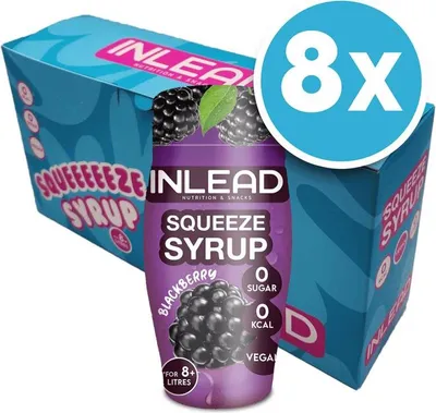 Produktbild von Inlead Squeeze Syrup (8x65ml) Blackberry - Funktionelle Lebensmittel - Geschmacksstoffe/Süßstoffe