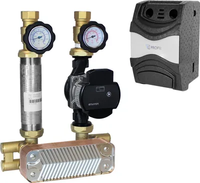 Produktbild von Environ ProfiMix Trennsystem / Pumpengruppe mit Plattenwärmetauscher 23 kW mit Environ EcoStar II 25/6