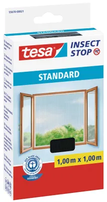 Produktbild von Fliegengitter Standard anthrazit 100 x 100 cm