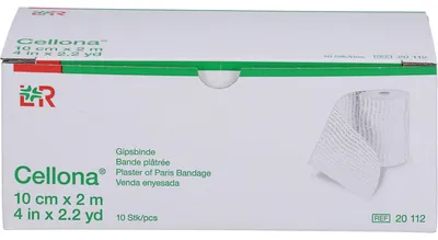 Zdjęcie produktu dla Opatrunek gipsowy Cellona 10 cm x 2 m, 10 szt. Bandaż