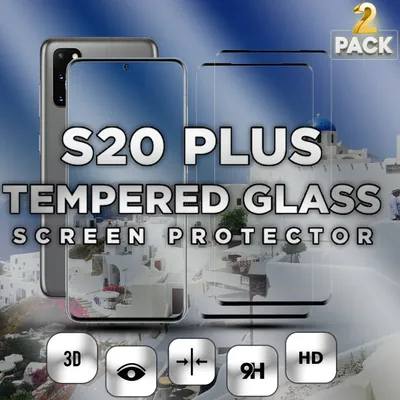 Zdjęcie produktu dla 2-częściowy Samsung Galaxy S20 Plus - szkło hartowane 9H - ochrona wyświetlacza 3D w super jakości