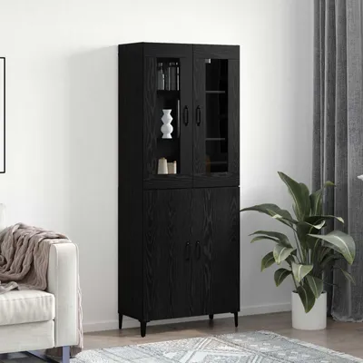 Immagine prodotto di Maison Exclusive - Mobile contenitore a due ante, finitura effetto legno noce, dimensioni 69,5 x 34 x 180 cm