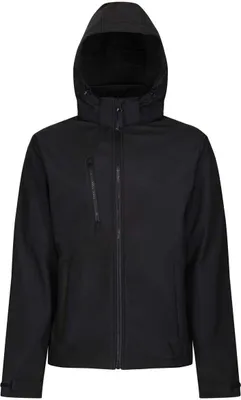 Produktbild von Regatta Professional Baumwolle Classics-36.A701 3-Lagen Kapuzen Softshell Jacke Venturer Gr. M black/black