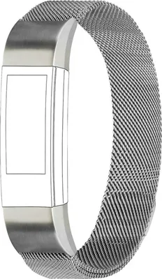 Produktbild von topp Mesh Armband für Fitbit Alta silber, Farbe:Silber