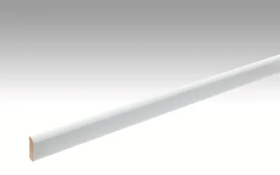 Produktbild von Meister | 2,38 m | Weiß 6 Meter Sockelleiste Profil 6 Uni Weiß Glänzend, Dekorleiste, Fussleiste, Wandanschlussleiste, Montage Set, Renovierung, Innenausbau