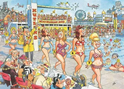 Produktbild von Wasgij Destiny 9 Super Models! 950 Teile Puzzle