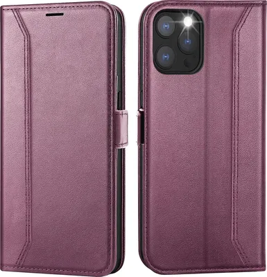 Obrázek produktu pro Pouzdro na mobilní telefon pro iPhone 12 / 12 Pro kryt flipové pouzdro skládací pouzdro ochranný kryt, ostružina