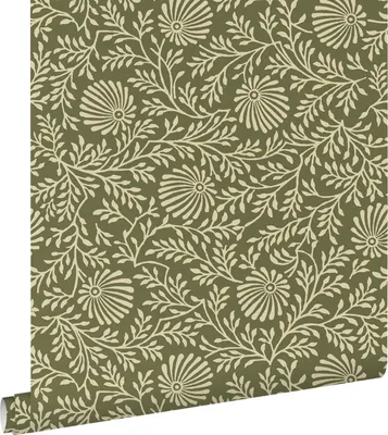 Obrázek produktu pro ESTAhome tapeta květinový vzor olivově zelená 50 x 900 cm