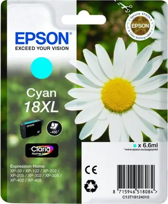 Zdjęcie produktu dla Epson Daisy Atramenty z serii Claria Home, Cyjan, 6,6 ml, 1 szt., 450 stron(y)