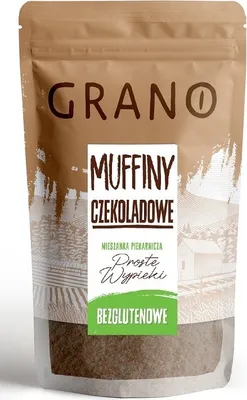 Produktbild von GRANO Glutenfreie Schokoladen Muffin Backmischung 500 g Muffins Backmischung Glutenfrei Mit Reismehl Schnelle Muffins Mischung