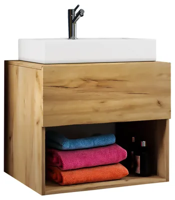 Immagine prodotto di 2pcs Lavabo lavabo / lavabo larghezza 60 cm / set di mobili da bagno / mobile da bagno in Vetroceramica Lendas ll
