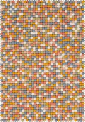 Obrázok produktu pre Viacfarebný plstený koberec Obdĺžnikový 70 x 100 cm Svetlý