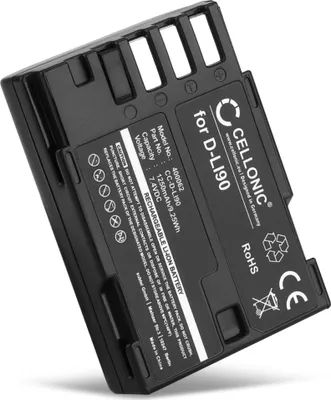 Produktbild von CELLONIC 1x Akku für Kamera Kompatibel mit Pentax K-1, K-3, 645Z, D-LI90 - (1250mAh, 7.4V)