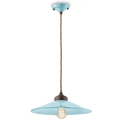 Obrázok produktu pre Ferroluce Colors závesné svetlo Ø 35cm modré okrúhle