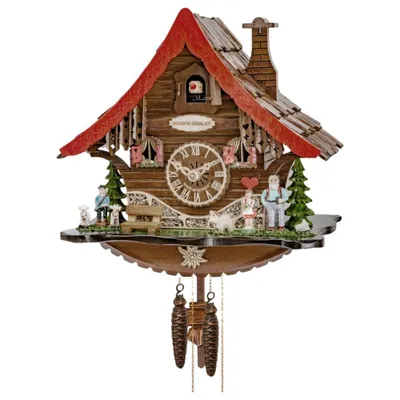 Produktbild von Engstler - 4713 - Kuckucksuhr - 1-Tag-Kettenzugwerk - Nussbaum