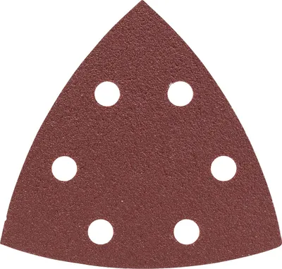 Immagine prodotto di Set di fogli abrasivi per levigatrice delta, 93 mm, 80, 6 fori, confezione da 25 pezzi