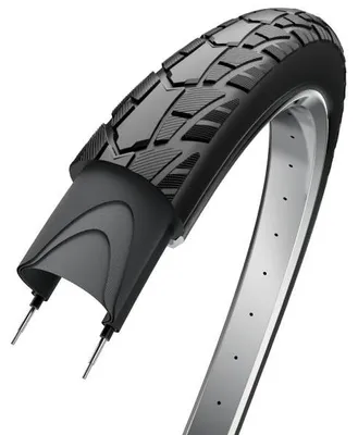 Zdjęcie produktu dla Opona zewnętrzna Edge Performance Basic 28 x 1.60 42-622 - czarna z odblaskiem