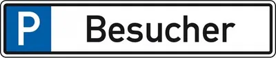 Produktbild von Dreifke® Schild I Parkplatzreservierungsschild Besucher, mit Befestigungsset ...