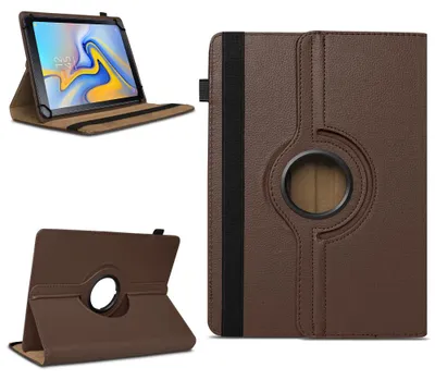 Produktbild von Tablet Hülle für Samsung Galaxy Tab A 10.5 2018 Tasche Schutzhülle 360° DrehbarFarben:Braun