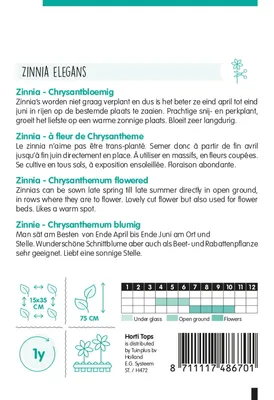 Produktbild von Samen - ZINNIE ´CHRYSANTHEMUM FLOWERED´ mischung