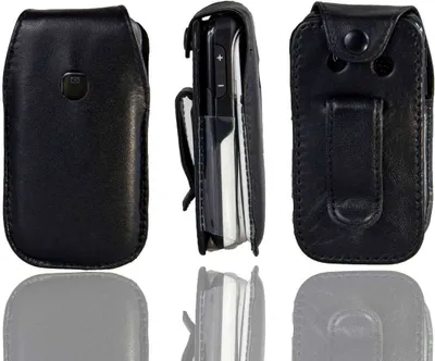 Image de Etui en cuir avec clip ceinture pour Doro 409
