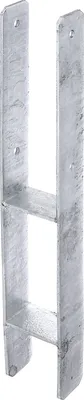 Produktbild von Alberts H-Pfostenträger | feuerverzinkt | lichte Breite 81 mm | Gesamthöhe 600 mm | Materialstärke 5 mm