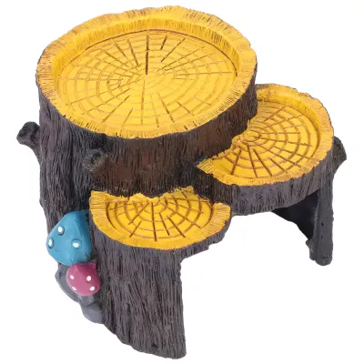 Imagen del producto de Tronco artificial para acuario, decoración tipo cueva para terrario, refugio tipo tronco para pecera, adorno de tronco de resina, adorno para acuario, adornos artificiales para acuario