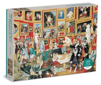 Produktbild von GALISON Puzzle Meowsterpiece: Die Uffizien Galerie 1500 Teile