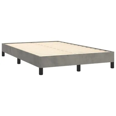 Immagine prodotto di vidaXL Struttura letto senza materasso grigio chiaro 120x190 cm velluto