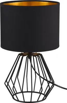 Immagine prodotto di Lampada da tavolo CHUCK nera 1xE14x40W in tessuto, dimensioni: 34x20x20 cm, IP20, RL