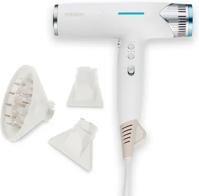Produktbild von Haartrockner mit Diffusor HD2 1.500 Watt, Stylingdüse, vielseitige Aufsätze, leise langlebiger BLDC Motor, Selbstreinigungsfunktion, langes Netzkabel