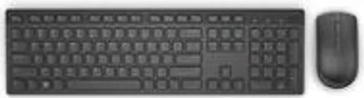 Produktbild von DELL KM636, Volle Größe (100%), Kabellos, RF Wireless, QWERTY, Schwarz, Maus enthalten