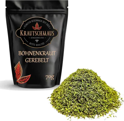 Produktbild von 70g Bohnenkraut von Krautschmaus, schonend getrocknet, voller Geschmack