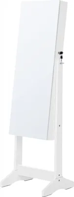 Produktbild von Songmics JJC002W01, Weiß, Mitteldichte Faserplatte (MDF), Bodenstehend/Wandmontiert, 4 Regale, Schlüssel, 365 mm